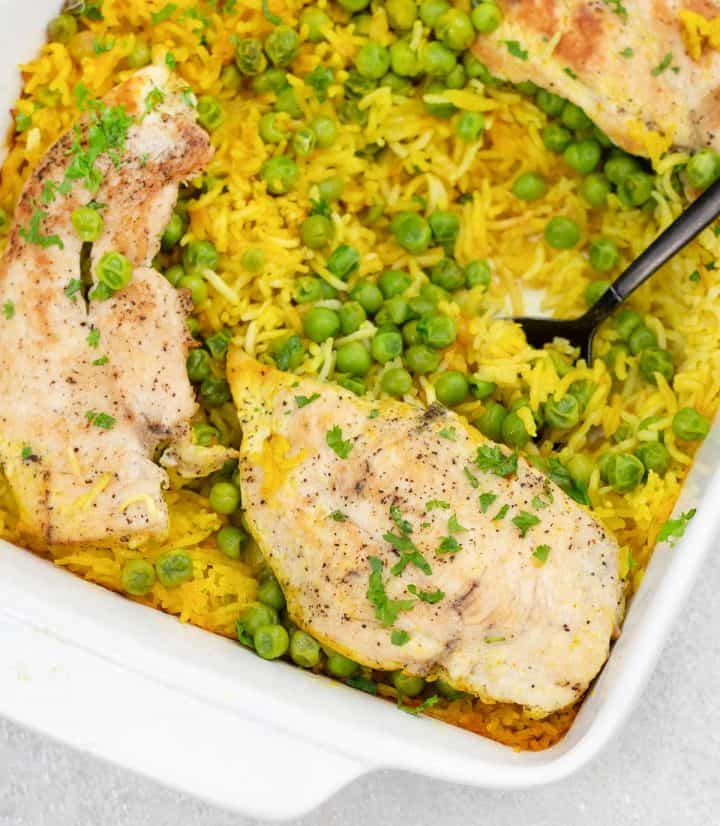 Chicken and Yellow Rice Recipe - Healthy Life Trainer