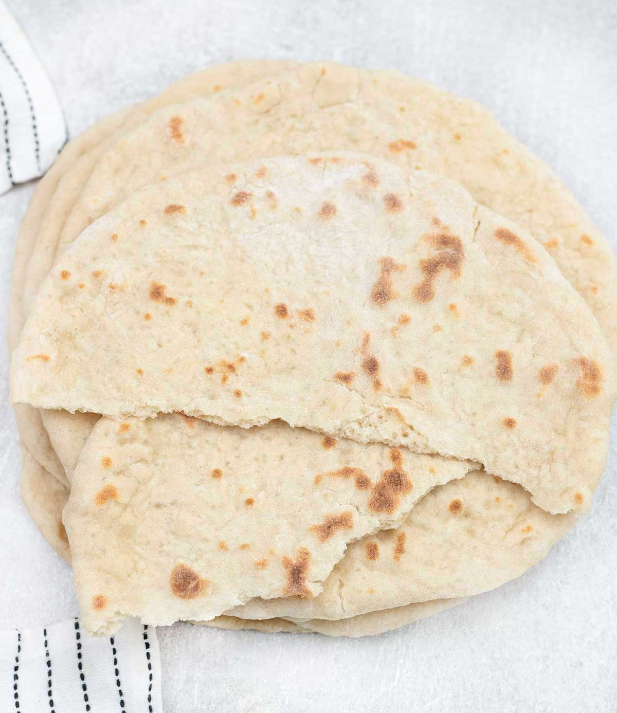 Overhead shot of Gyro Bread.