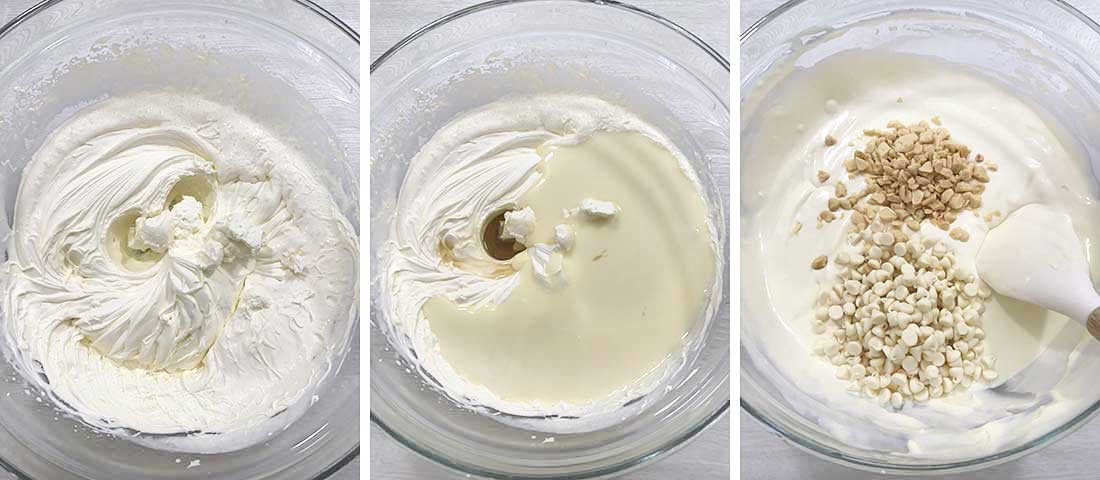 Steps of making the recipe by photos.