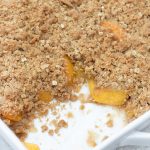 Peach Crisp with Canned Peaches