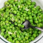 Buttered Peas in a bowl