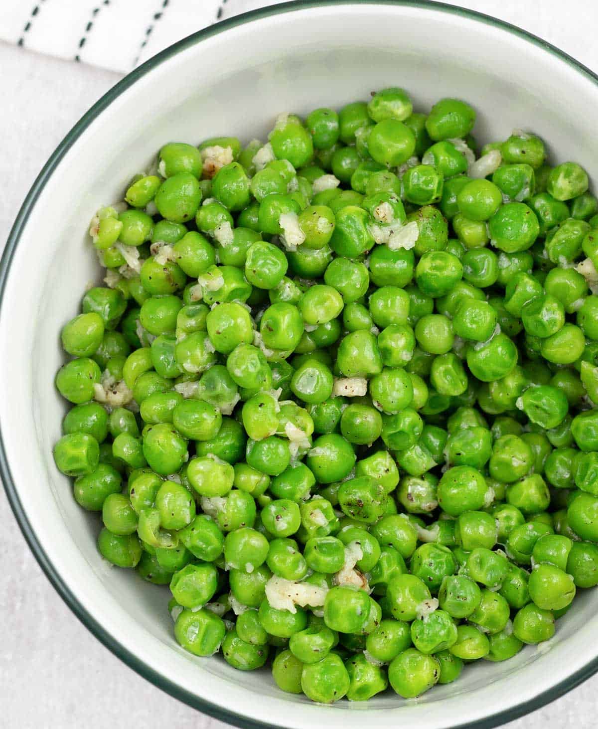Buttered Peas in a bowl