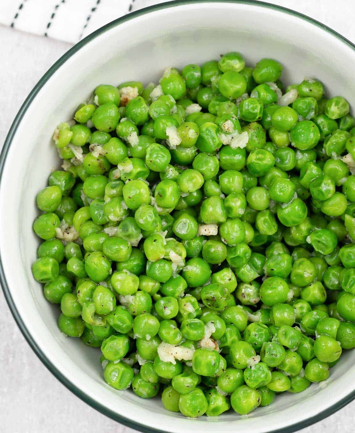 Buttered Peas in a bowl