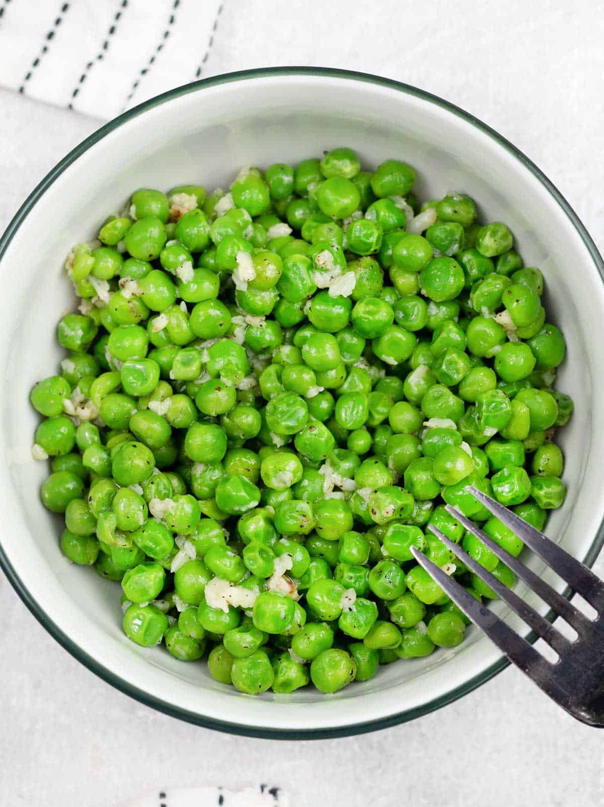 Buttered Peas in a bowl