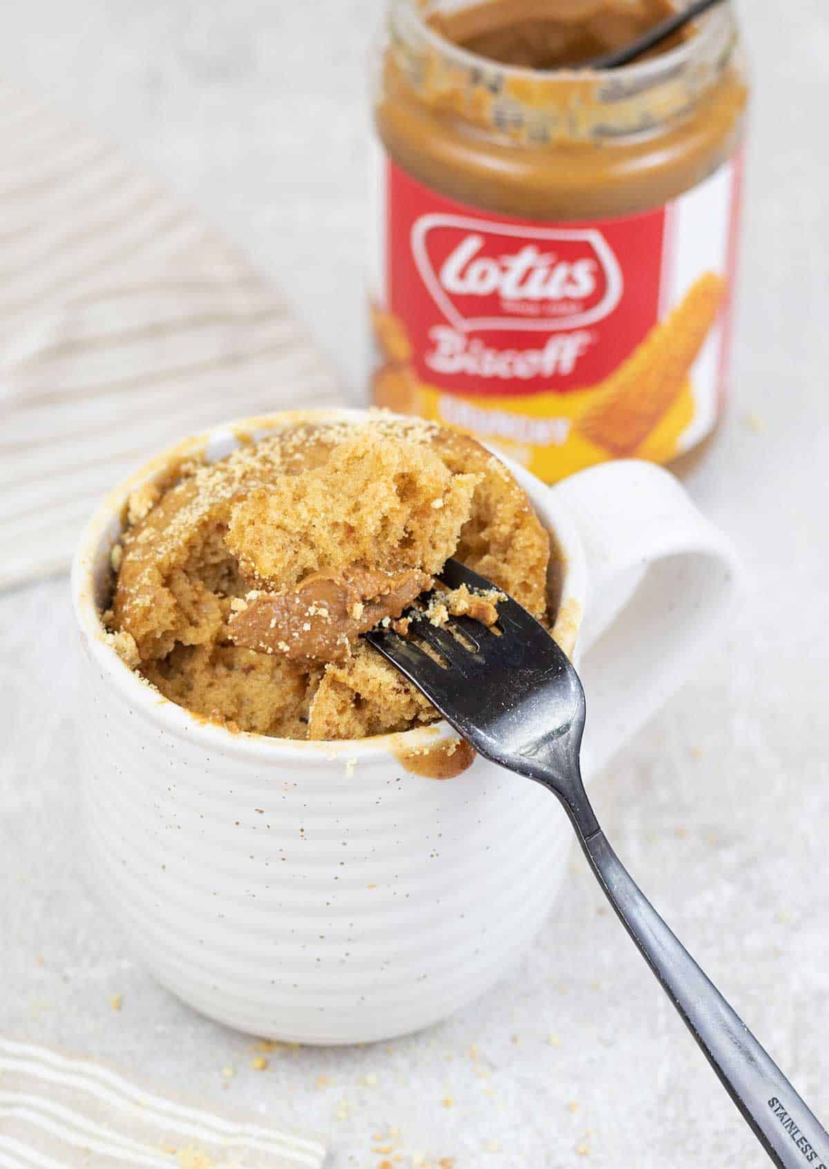 Easy Biscoff Mug Cake