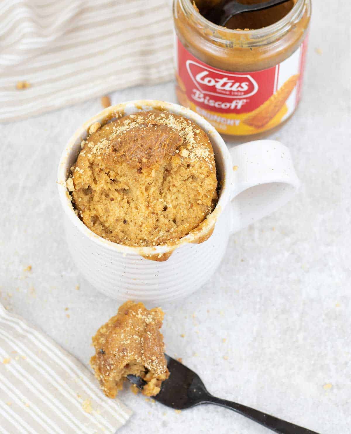 Easy Biscoff Mug Cake 