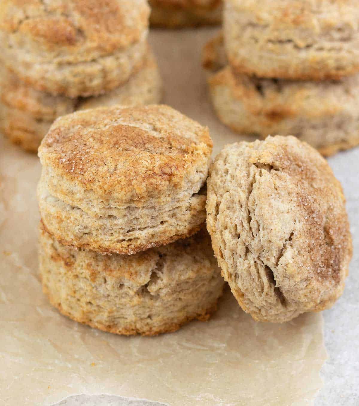 Close-up of Cinnamon Scones