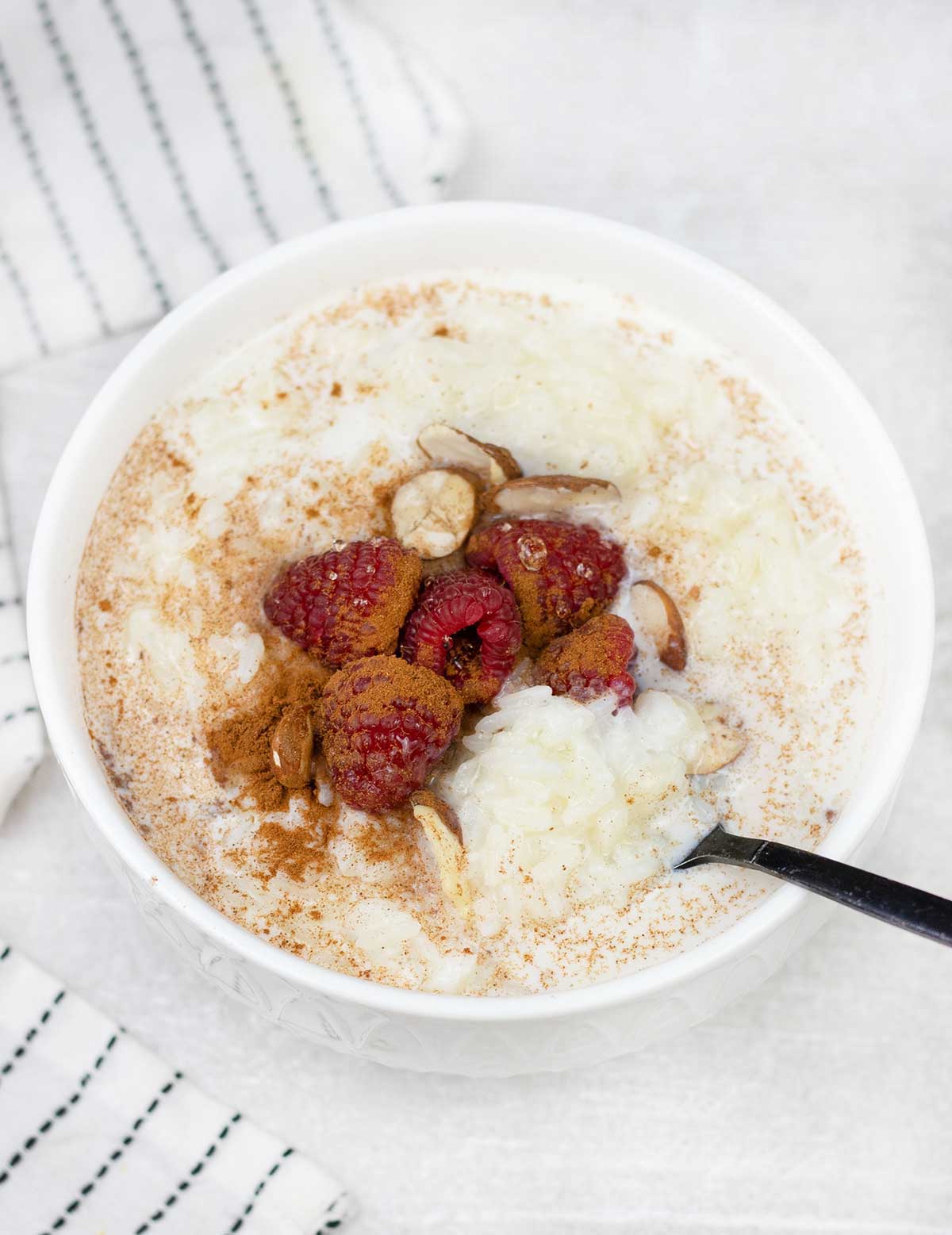 Sweet Rice Porridge in a bowl