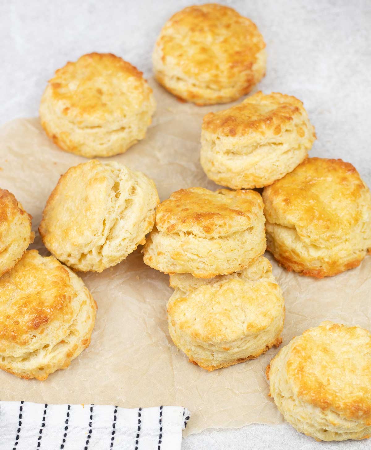 some cheddar Cheese Biscuits on the table