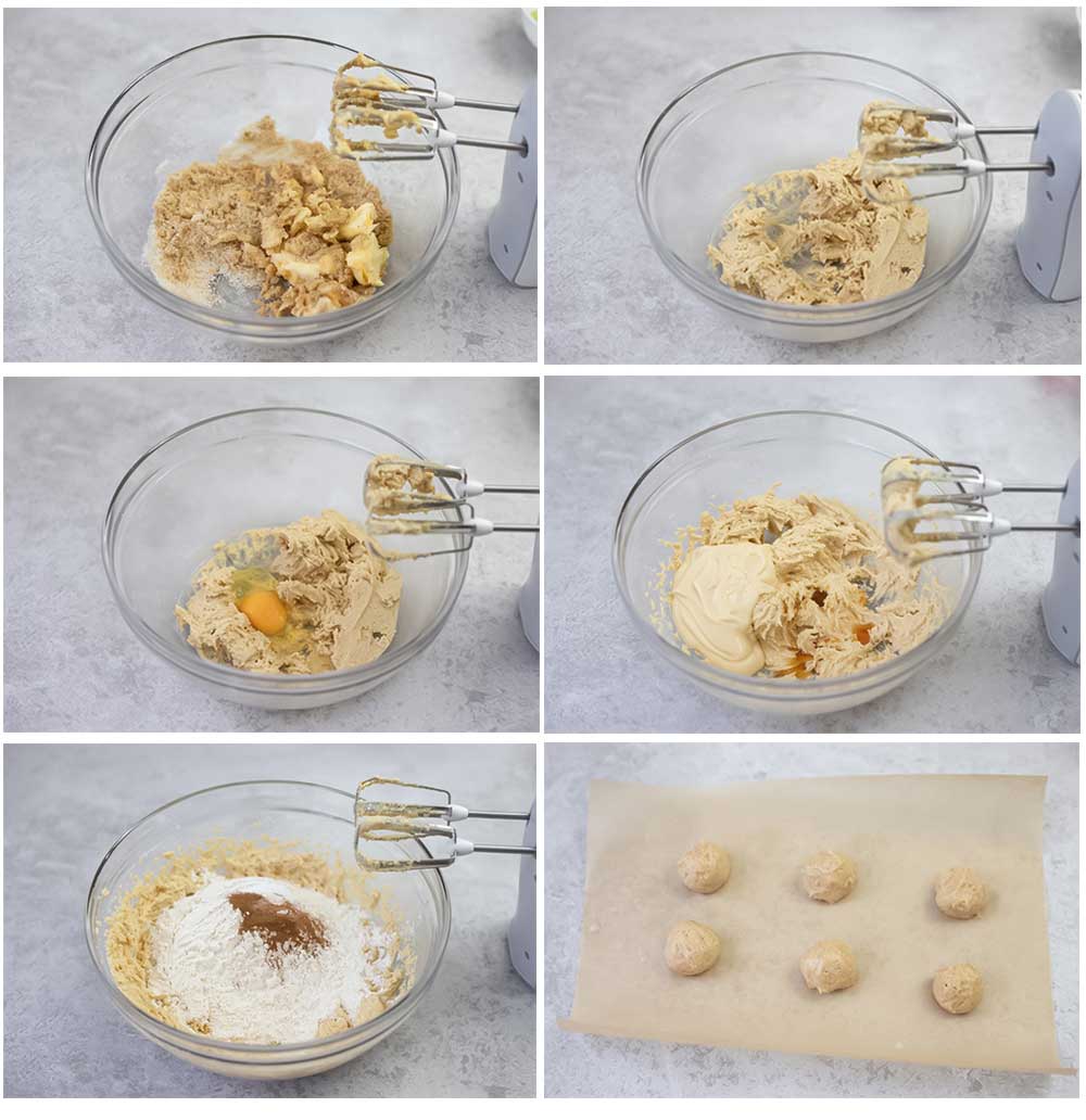 Steps of making the recipe with photos.