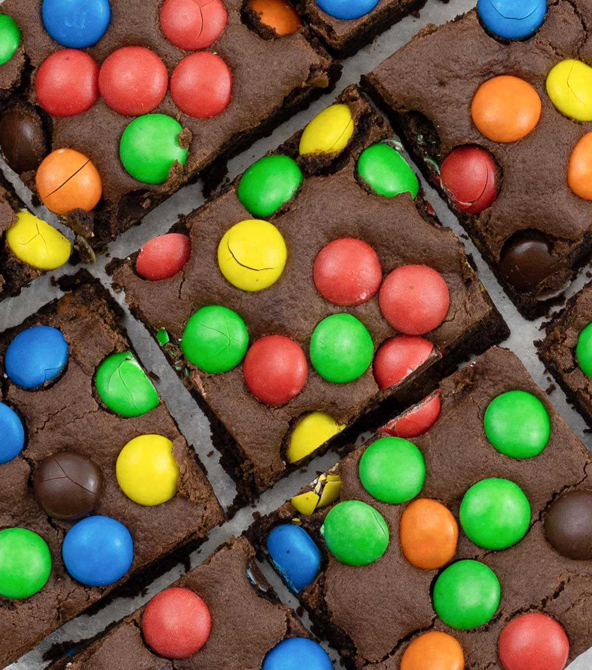 M&M cookie bars.