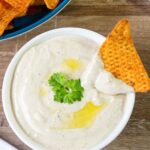 Egyptian tahini sauce in a bowl.