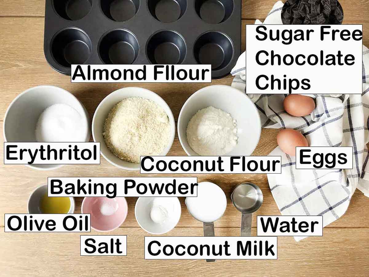 labeled ingredients on table.