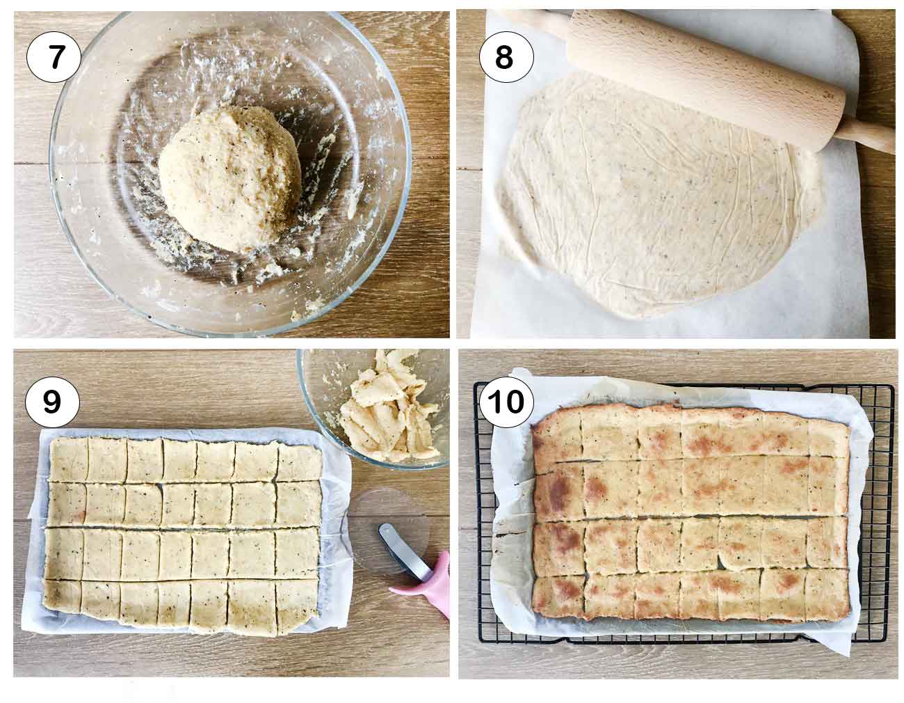 Step by step instructions for making the recipe.