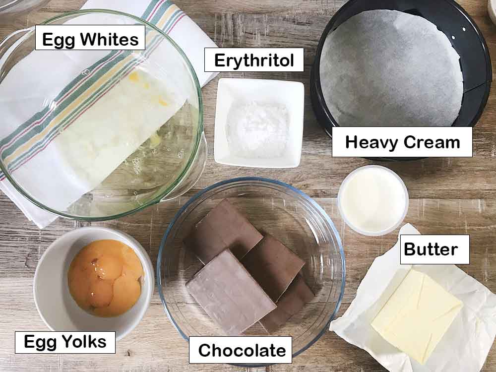 labeled ingredients on a table.