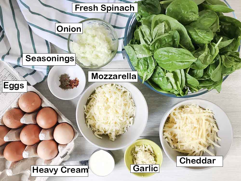 All the ingredients needed to make the recipe.