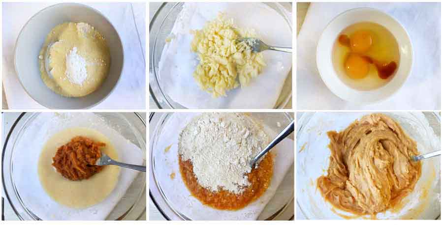Photo collage of step-by-step instructions for making the recipe.