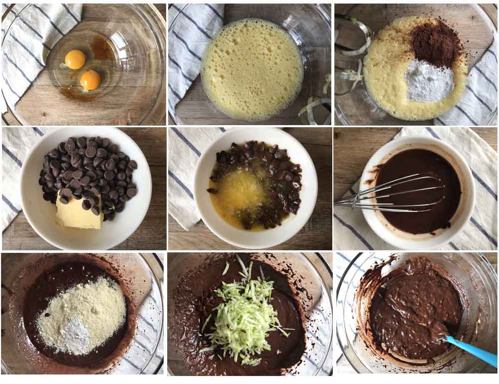 steps of making the recipe by photos.