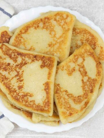 Tattie Scones on a serving plate.