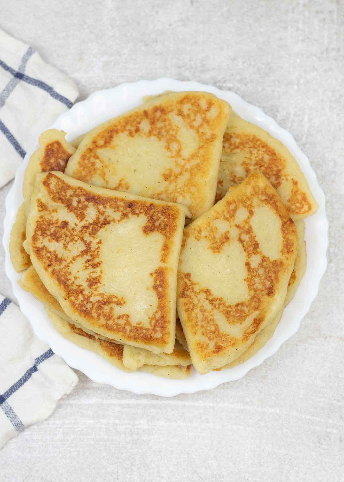 Tattie Scones on a serving plate.