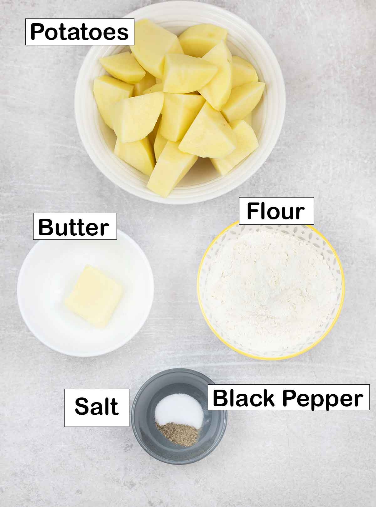 Recipe ingredients.