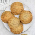 Golden Syrup Cookies in a serving plate.