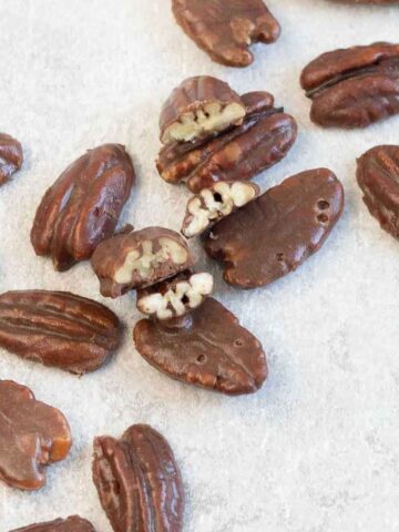 Chocolate Covered Pecans.