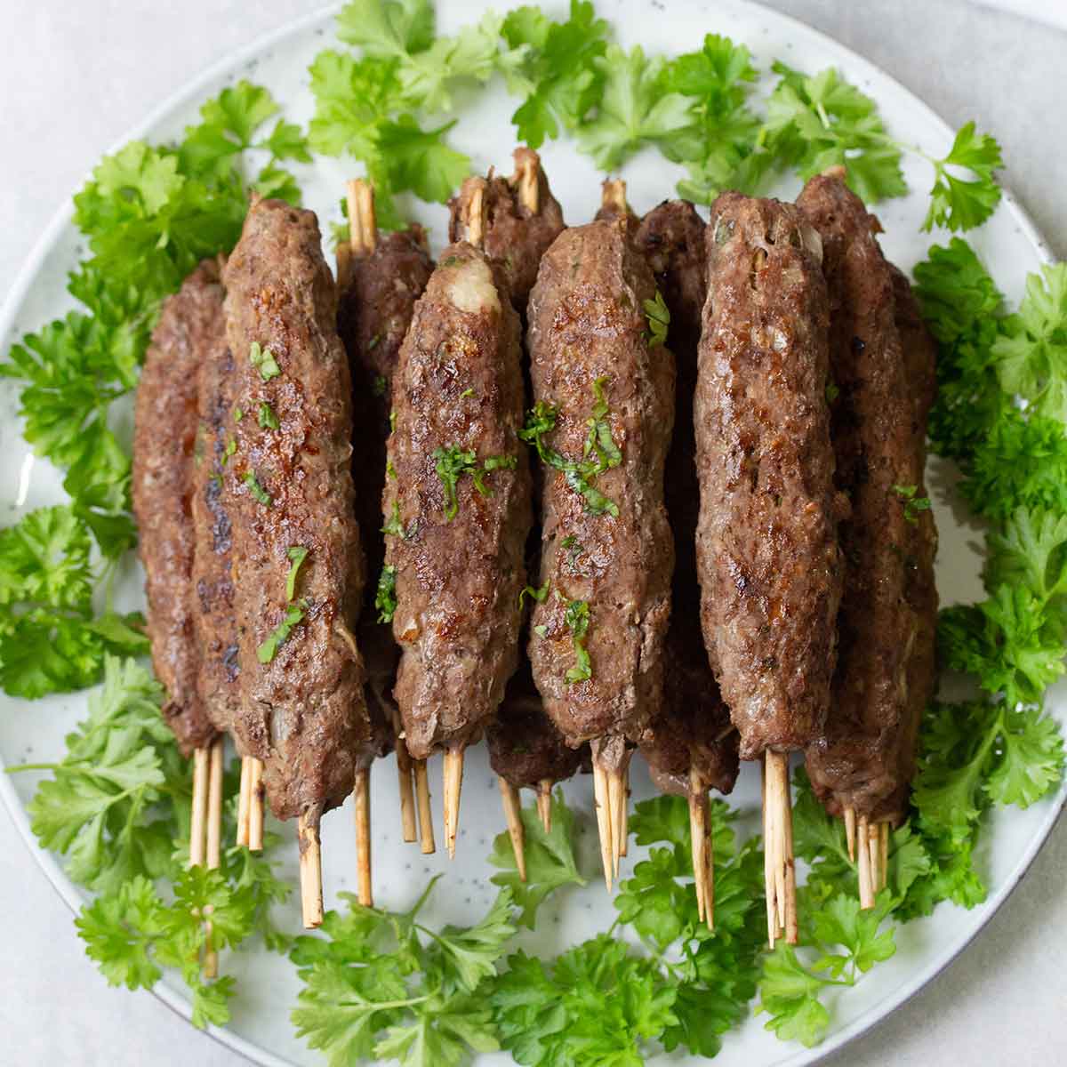 Beef kofta kebab shop