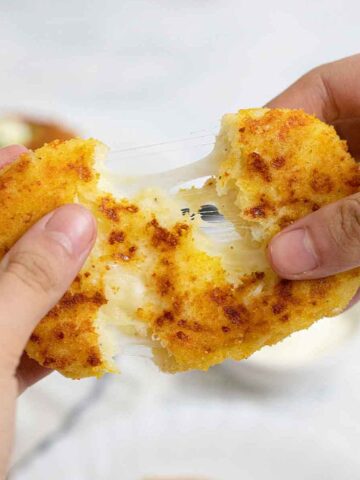 Leftover mashed potato pancakes.