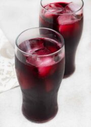 Refreshing Karkade Hibiscus Tea on the Nile River in Egypt at a