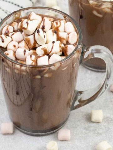 Oat milk hot chocolate.