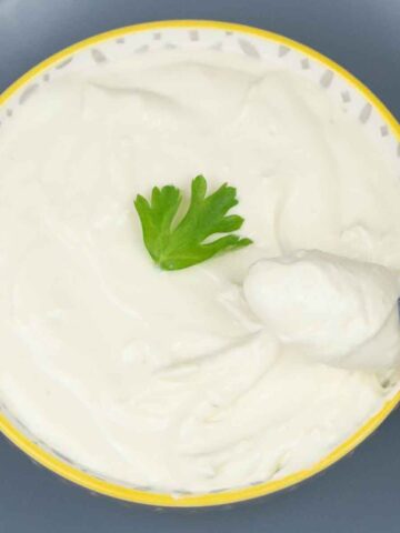 homemade cream cheese.