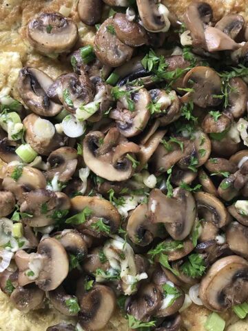 Mushroom Omelette.