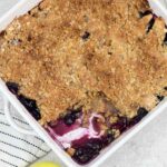 apple blueberry crumble.