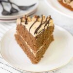 coffee cake with coffee cream frosting.