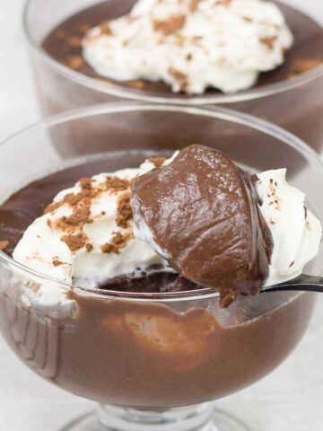 Chocolate pots.
